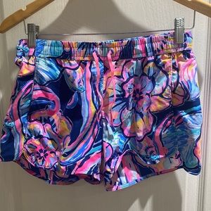 Lilly Pulitzer Run Around Luxletic Shorts Nauti Navy Boho Bateau